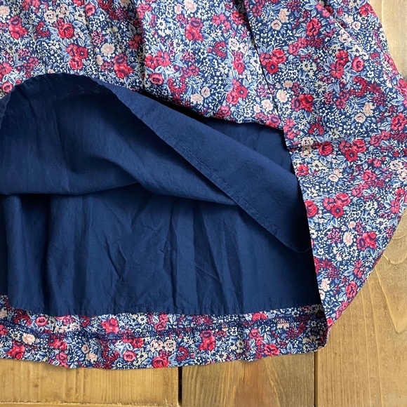 Tommy Hilfiger Floral Mini Skirt Blue Red Size 6 - Picture 5 of 6